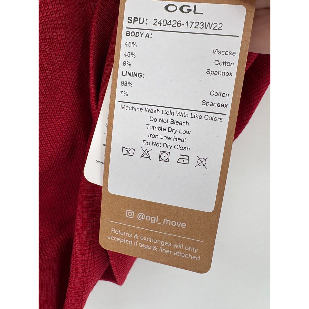 OGL Top Size XS NEW Boat Neck Ruched Elastic Open Back Brami Tank Retro Red - Picture 6 of 15